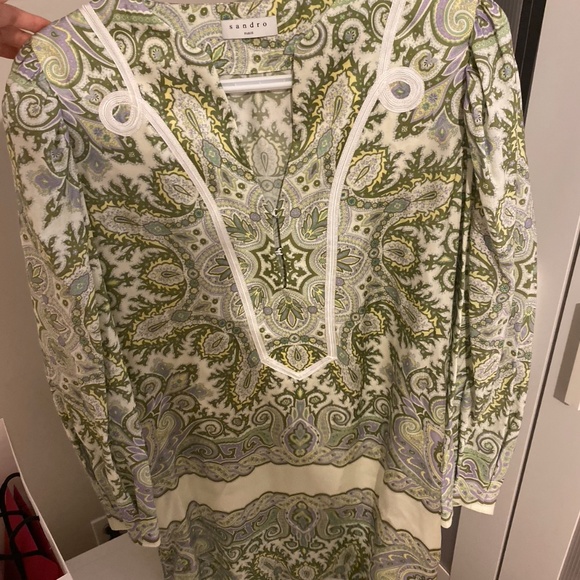 Sandro Paisley Tunic Dress - Picture 3 of 5